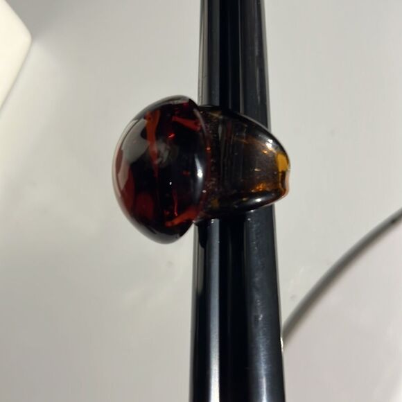 Hand Blown Glass Ring Size 7 - 7.25 - Picture 7 of 15